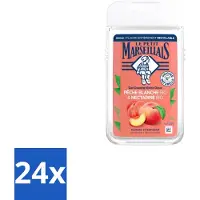 Le Petit Marseillais – Douchegel – Pêche Blanche & Nectarine Bio – 250 ml - Voordeelverpakking - 24 stuks