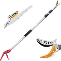 Famanu – Telescoop snoeischaar, handmatige rozenschaar en vijverschaar, uitschuifbare takkenschaar van 1,3 - 2,3 m, ideaal voor tuinonderhoud