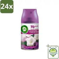 Air Wick - Luchtverfrisser Navulling - Maan Lelie - Automatische Spray - 250 ml - Voordeelverpakking - 24 stuks - Maanlelie - Geur