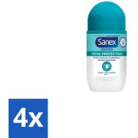 Sanex – Deodorant Roll-On – Dermo Total Protection – 50 ml - Voordeelverpakking - 4 stuks