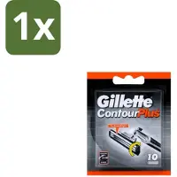 Gillette 1 x Contour Plus – Wegwerpscheermesjes – 10 mesjes - Scheermesjes - Scheermes - Scheersysteem - Scheerbeurt - Huidcomfort