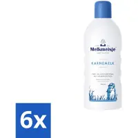 Melkmeisje – Bad & Douche – Karnemelk – 1000 ml - Voordeelverpakking - 6 stuks