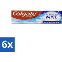 Colgate 6 x - Advanced White - Tandpasta - 100ml - Tandpasta - Witte Tanden - Vlekverwijdering - Tandbederf - Gaatjes