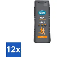 Odorex – Douchegel – For Men Sport Refresh – 300 ml - Voordeelverpakking - 12 stuks