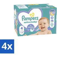 Pampers – Luiers – Baby Dry Maat 4 – 76 Luiers - Voordeelverpakking - 4 stuks