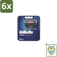 Gillette - Fusion5 ProGlide – Scheermesjes – Navulmesjes – 4 Mesjes - Voordeelverpakking - 6 stuks - Gladheid - Comfort