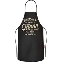 Famanu – Barbecueschort van pure katoen, kookschort als geschenk voor mannen, ideaal voor de keuken en barbecue