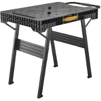 Famanu – Inklapbare werkbank, belastbaar tot 455 kg, met metalen poten voor stabiliteit, groot werkblad, 101 x 60 x 78 cm