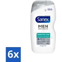 Sanex – Douchegel – Men Sensitive – 400 ml - Voordeelverpakking - 6 stuks
