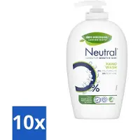 Neutral 10 x Vloeibare Handzeep 250 ml - Gevoelige Huid - Handzeep - Vloeibare Handzeep - 0% Parfum - 0% Kleurstof