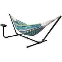 Famanu – Hangmat met standaard en tafel voor tuin en camping, ideaal voor ontspanning en comfort