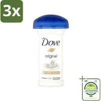 Dove 3 x - Deodorant - Roll-on - Original - Frisse geur en bescherming - 50 ml - Grootverpakking - Deodorant Stick - Anti-Transpirant - Okselbescherming - Zweetgeur - Gevoelige Huid
