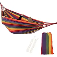 Famanu – Extra stevige hangmat inclusief opbergtas, multicolor, 200 x 150 cm, perfect voor ontspanning