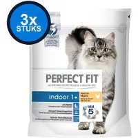 Perfect Fit Indoor Adult 1+ Brokjes - Kip - Kattenvoer - 3 x 750g