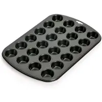 Famanu – Mini muffinvorm voor 24 stuks met anti-aanbaklaag, duurzaam en goede warmteverdeling, ideaal voor het bakken van muffins en cupcakes
