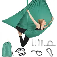 Famanu – Hangmat voor buiten, 150 x 340 cm, max. 250 kg, ademend en sneldrogend, ideaal voor camping, tuin of reizen, inclusief installatiehardware