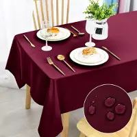Famanu – Wijnrood tafelkleed, vlekbescherming en afwasbaar, waterdicht, 130 x 160 cm, ideaal voor eetkamer en tuin