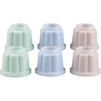 Famanu – Bakvormen set voor pudding en desserts, 6 vormen met 2 deksels per bakvorm