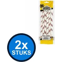 Voskes 2x Twist Sticks Beef M - Hondensnack - 6 stuks