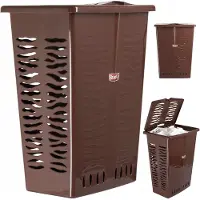 BranQ Wasmand 42L - Stijlvol Bruin & Beige