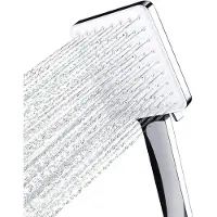 Markenlos – Hogedruk douchekop met 6 standen, handdouche in zilver, ideaal voor een comfortabele douche-ervaring
