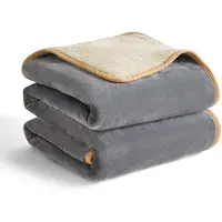 Famanu – Waterdichte en wasbare hondendeken van fleece, 120x100 cm, grijs, voor grote honden