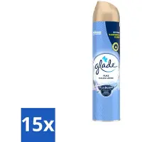Glade 15 x – Luchtverfrisser Spray – Pure Clean Linen – 300 ml - Voordeelverpakking - 15 stuks