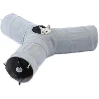 Famanu – 3-weg kattentunnel speelgoed voor katten, opvouwbare interactieve tunnel met een diameter van 25 cm, ideaal voor spelletjes en verkenning