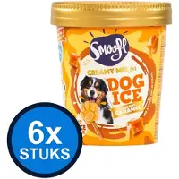 Smoofl 6x Honden IJsmix Creamy Caramel - Hondensnack - 160g
