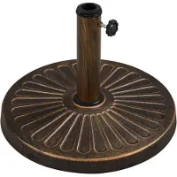 Famanu – Parasolstandaard voor in de tuin, parasolhouder voor parasolstokken van 38-48 mm, 10 kg gewicht