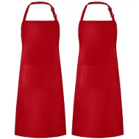 Famanu – Set van 2 schorten, ideaal voor koken en bakken, beschermt kleding tegen vlekken