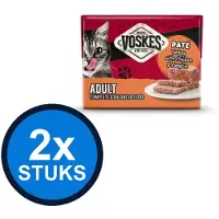 Voskes 2x Pate Kalkoen Kip & Pompoen - Kattenvoer - 85g