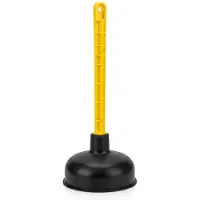 Famanu – Rubber afvoerzuigklok van 11,5 cm, robuuste wc-zuiger voor badkamer, douche en wastafel met sterke zuigkracht