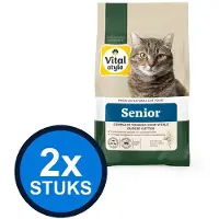 VITALstyle 2x Kat Senior - Kattenvoer - 1,5kg