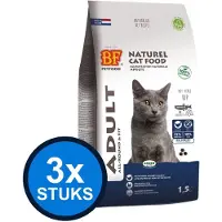BF Petfood 3x Biofood - Premium adult fit 1,5kg - Kattenvoer - 1.5 kg