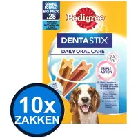 Pedigree 10x - Dentastix Medium Multipack 28-pack - Hondenvoer Snacks - 720 g