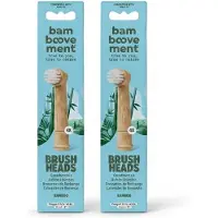 Bamboovement Bamboe Opzetborstels Geschikt voor Oral-B (m.u.v. iO & Pulsonic) - Voordeelverpakking 2x4 Stuks (8 Stuks Total) - Duurzaam & Plasticvrij - FSC Bamboe