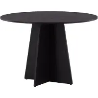 Nest of Nora Ronde eettafel Kuna - ⌀110 - Houtfineer - Zwart