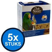 Deli Nature 5x - eivoer grote parkiet/papegaai 800gr - Vogelvoer - 800 g