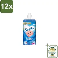 Soupline – Wasverzachter – Mediterrane Tuin – 950 ml - Voordeelverpakking - 12 stuks - Frisse geur - Zijdezachte kleding