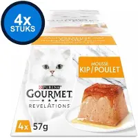 Gourmet 4x Revelations - Mousse Kip - Kattenvoer - 4x57g