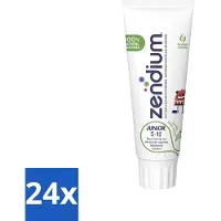 Zendium 24 x Tandpasta Junior 75 ml - Tandpasta Voor Kinderen - Melktanden Beschermen - Volwassen Tanden Beschermen - Natuurlijke Enzymen - Eiwitten Voor Mond