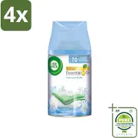 Air Wick - Luchtverfrisser Navulling - Fris Linnen & Lila - Automatische Spray - 250 ml - Voordeelverpakking - 4 stuks - Fris linnen - Lila geur