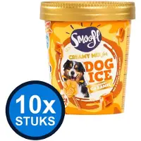 Smoofl 10x Honden IJsmix Creamy Caramel - Hondensnack - 160g
