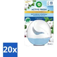 Air Wick – Luchtverfrisser – Deco Sphere Katoen – 75 ml - Bulkverpakking - 20 stuks