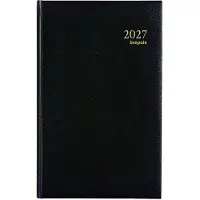 Brepols bureau agenda 2027 - SATURNUS BASIC [0.015] - Bureau agenda - 1 dag op 1 pagina - Dagoverzicht - Zwart - 13 x 20.8 cm