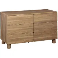 Sweeek - Ladekast met 6 lades, dressoir houtdecor - ayana