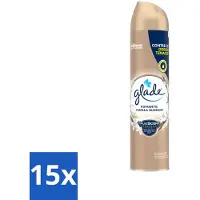 Glade 15 x – Luchtverfrisser Spray – Romantic Vanilla Blossom – 300 ml - Luchtverfrisser Spray - Geur Tegen Geurtjes - Vanille Geur - Orchidee En Sandelhout - Romantische Geur