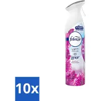 Febreze 10 x Amethist Luchtverfrisser Spray - Frisse Bloemen Geur - 300ml - Luchtverfrisser - Geurverwijdering - Frisse Geur - Amethyst - Amethyst Bloesem Droom