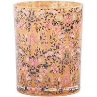 Clayre & Eef Waxinelichthouder Roze Glas